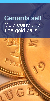 Gerrards sell fine gold bars and coins